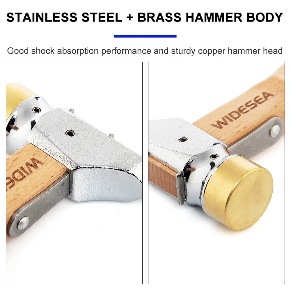 Widesea Camping Hammer — Stainless Steel & Brass Mallet - Fish & Cheaps | Fishing & Outdoor Gear