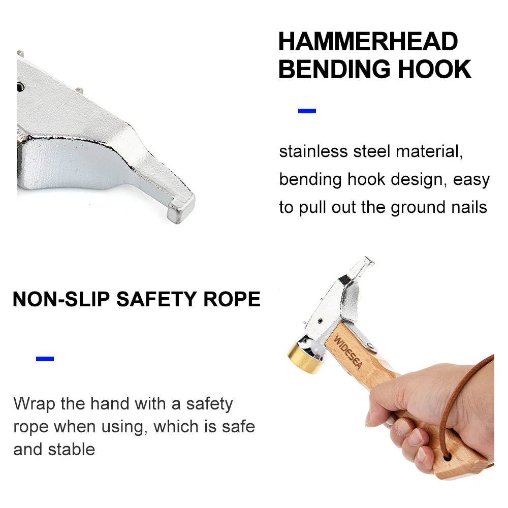 Widesea Camping Hammer — Stainless Steel & Brass Mallet - Fish & Cheaps | Fishing & Outdoor Gear