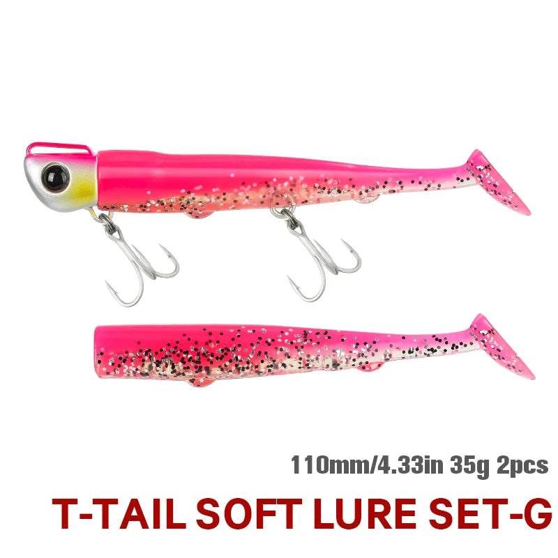 TSURINOYA Long Casting T Tail Jig 110mm – Precision Saltwater Lure - Fish & Cheaps | Fishing & Outdoor Gear
