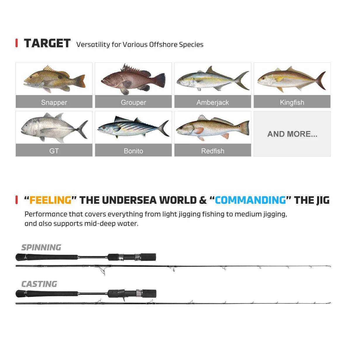 NOEBY Leisure III Solid Tip Slow Jig Rod - Fish & Cheaps | Fishing & Outdoor Gear