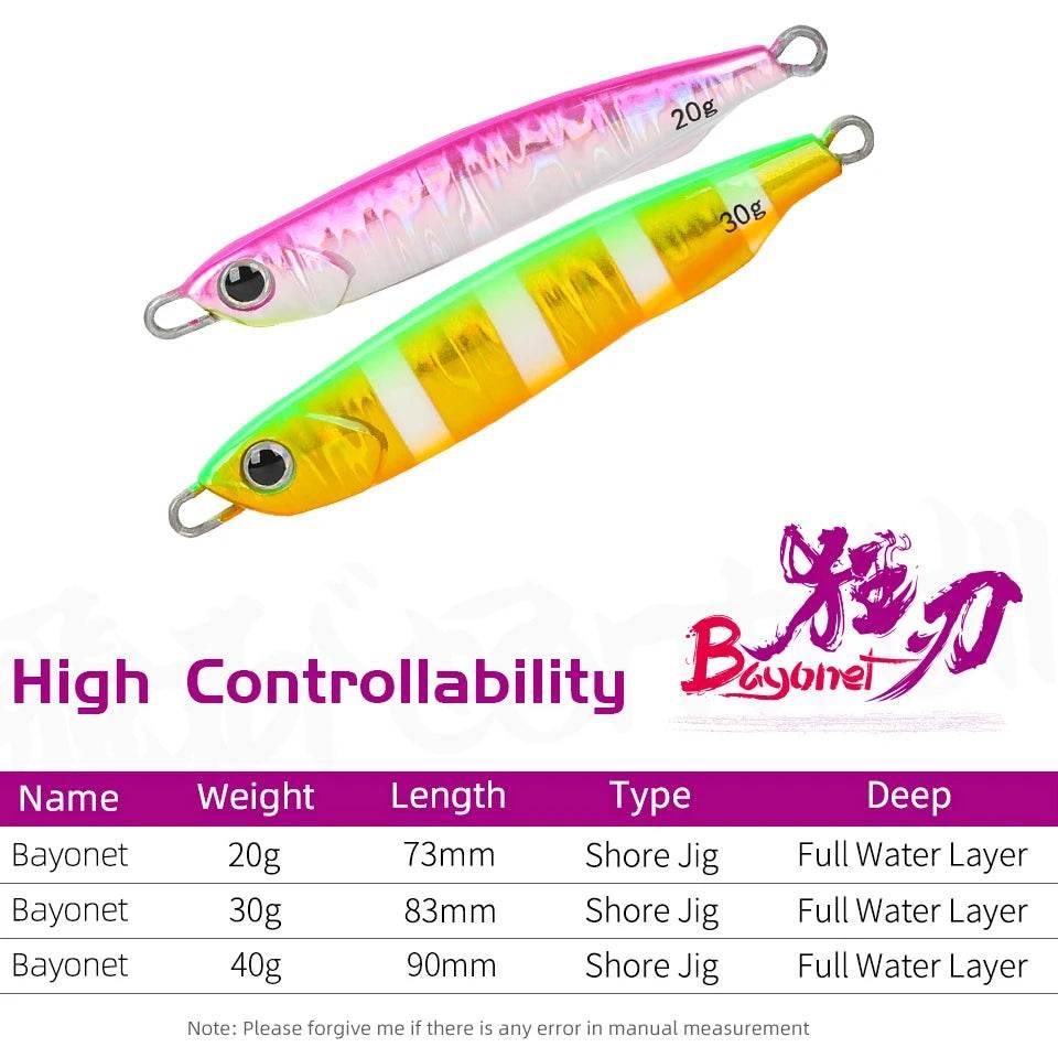 TSURINOYA Bayonet Shore Jigging Lure - Fish & Cheaps | Fishing & Outdoor Gear