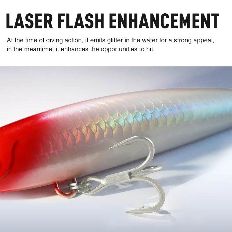 TSURINOYA CRIUS 160F Topwater Pencil Lure - Fish & Cheaps | Fishing & Outdoor Gear