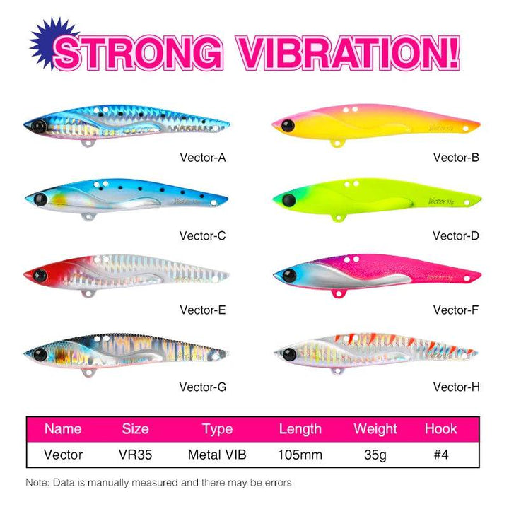 TSURINOYA Vector 35g Metal VIB Lure - Fish & Cheaps | Fishing & Outdoor Gear