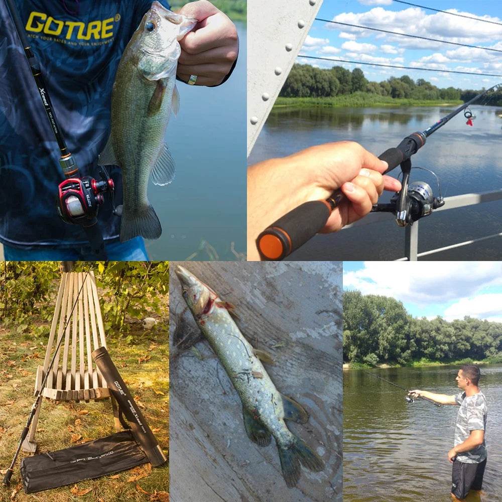 Goture Xceed 1.98-3.6m Carbon Travel Rod – Fuji Guide - Fish & Cheaps | Fishing & Outdoor Gear