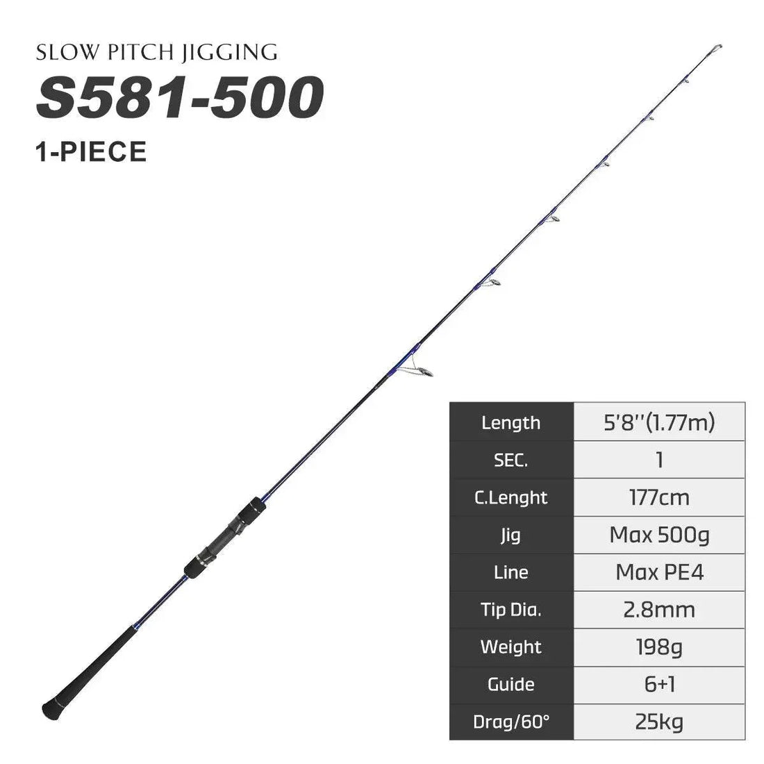 NOEBY VOYAGER Slow Pitch Jigging Rod - Fish & Cheaps | Fishing & Outdoor Gear