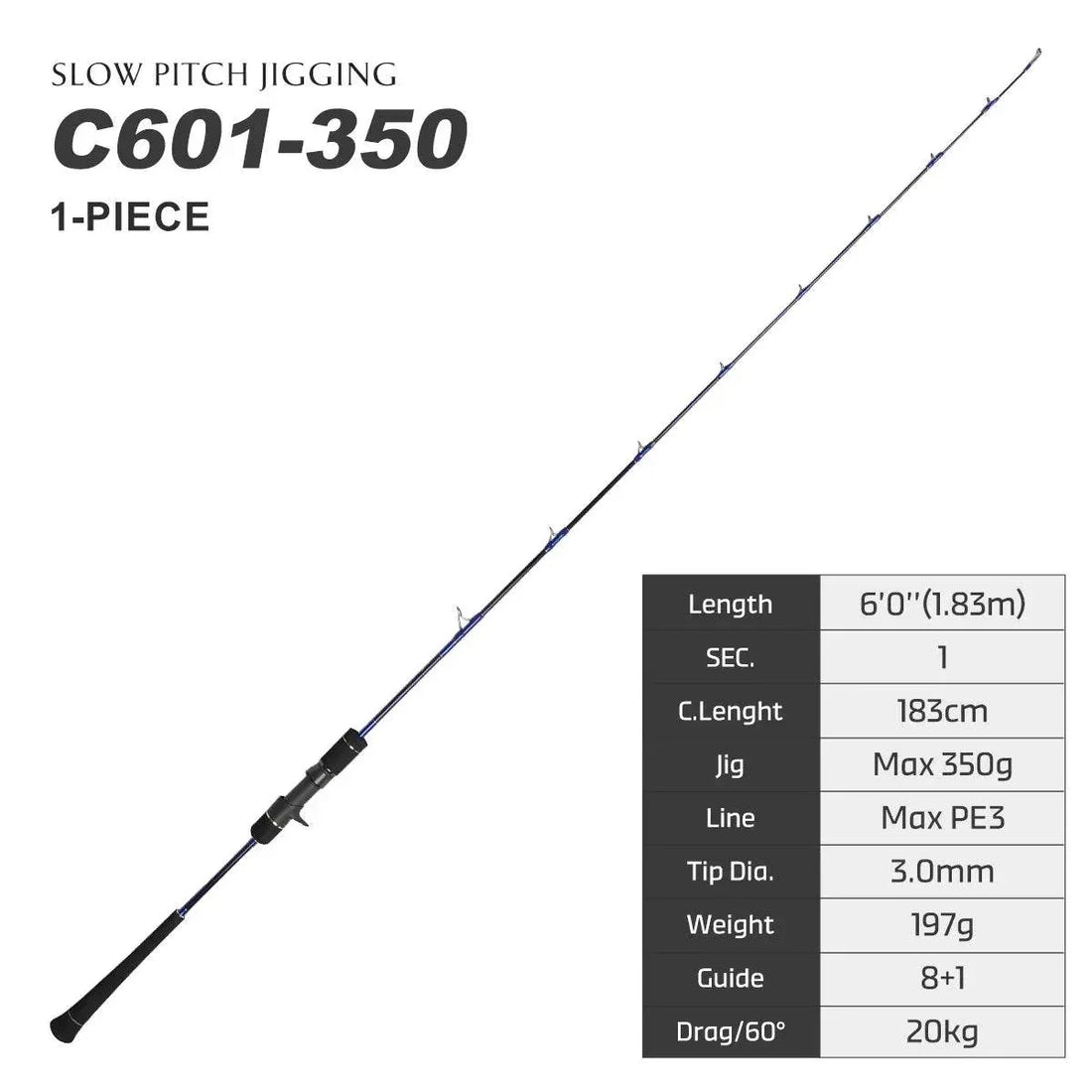 NOEBY VOYAGER Slow Pitch Jigging Rod - Fish & Cheaps | Fishing & Outdoor Gear