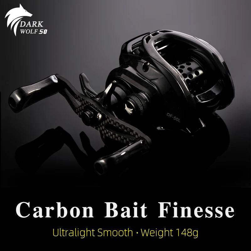 TSURINOYA Dark Wolf 50 Ultralight Baitcasting Reel - Fish & Cheaps | Fishing & Outdoor Gear