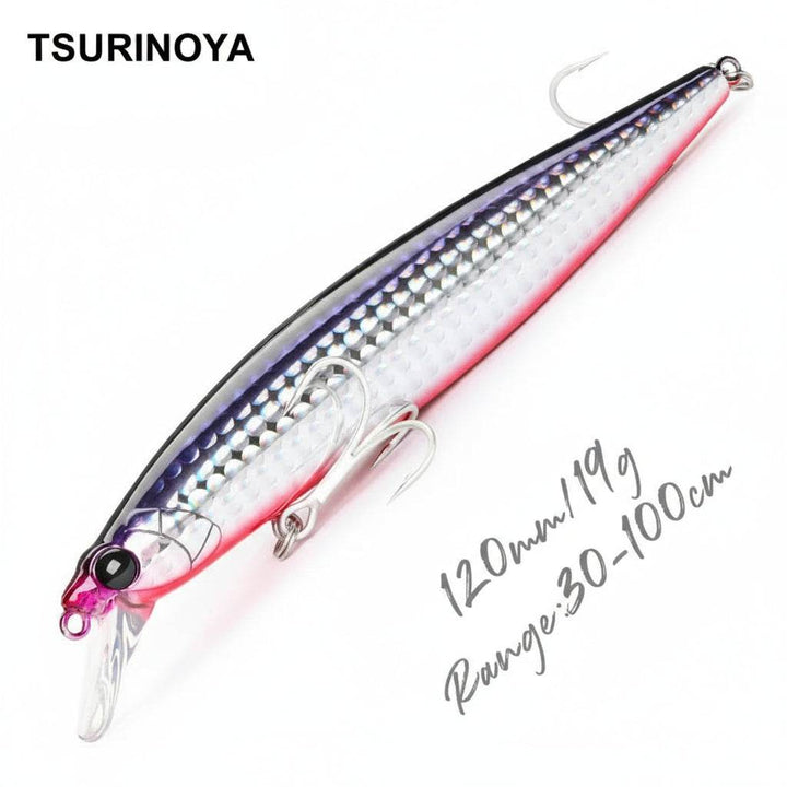 TSURINOYA STINGER 120F Ultra-Long Casting Minnow - Fish & Cheaps | Fishing & Outdoor Gear