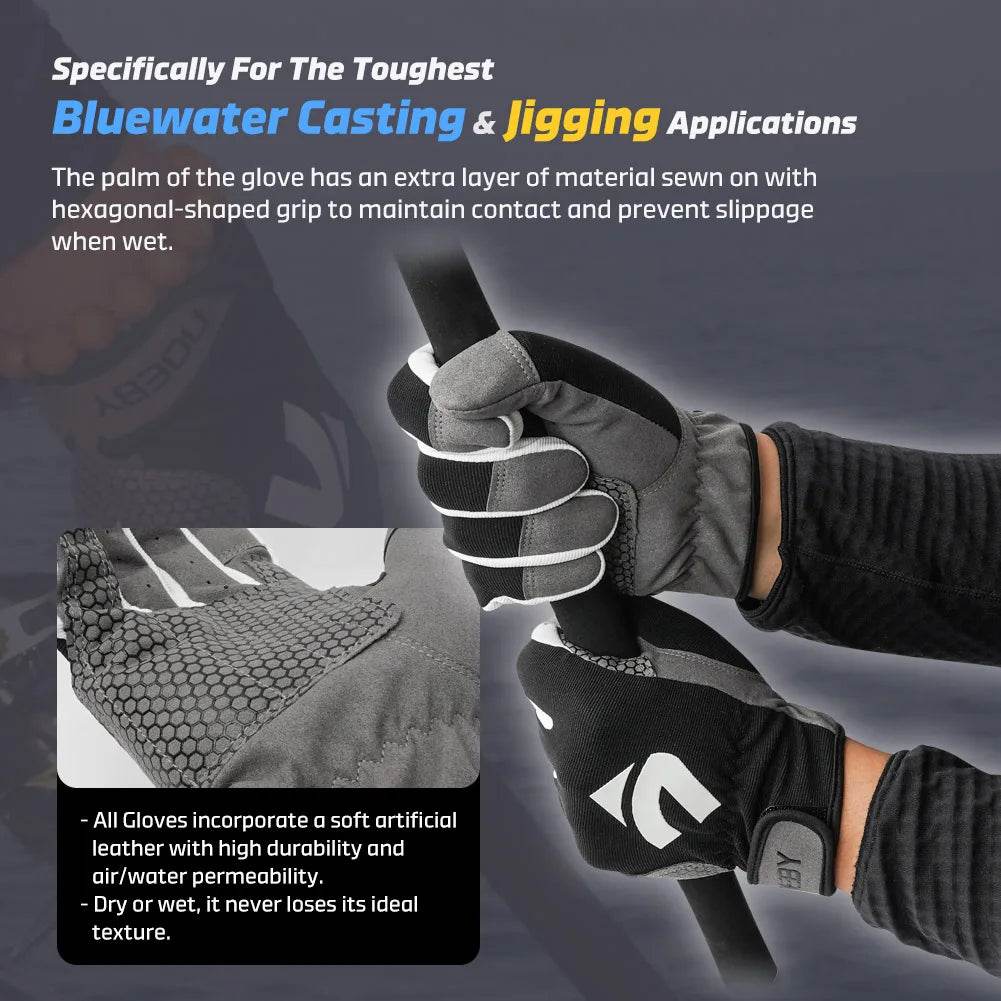 Noeby Non-slip Full Finger Fishing Gloves - Fish & Cheaps | Fishing & Outdoor Gear