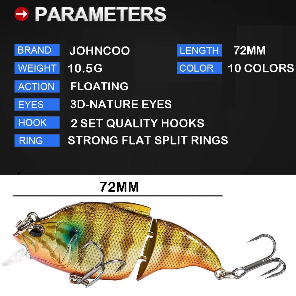 JOHNCOO 72mm Floating VIB Lure - Fish & Cheaps | Fishing & Outdoor Gear