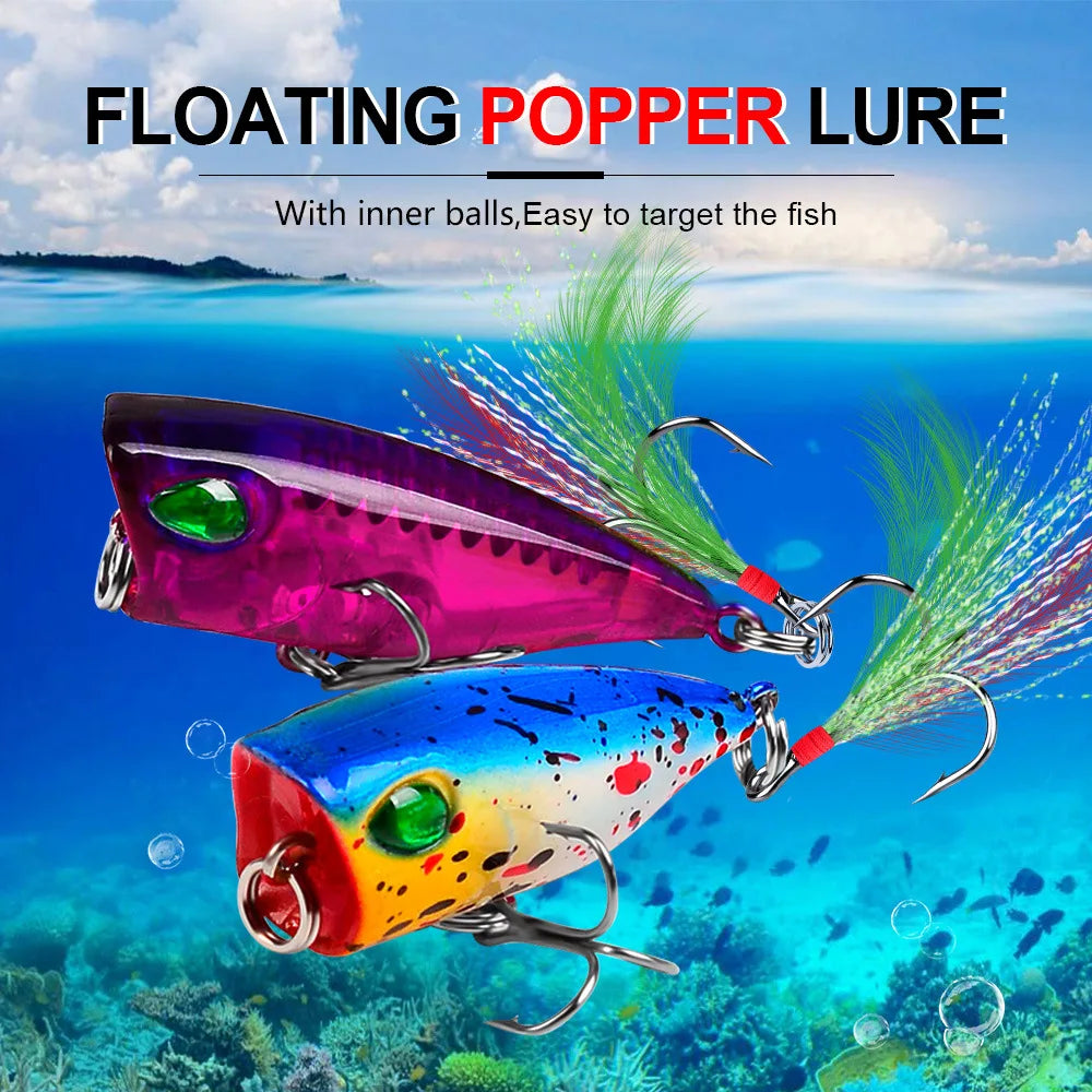 Mini Popper 4.3cm Topwater Lure