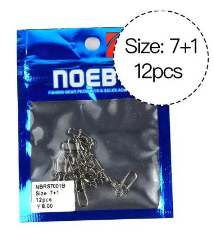 NOEBY High-Carbon Swivel Snap Connectors - Fish & Cheaps | Fishing & Outdoor Gear