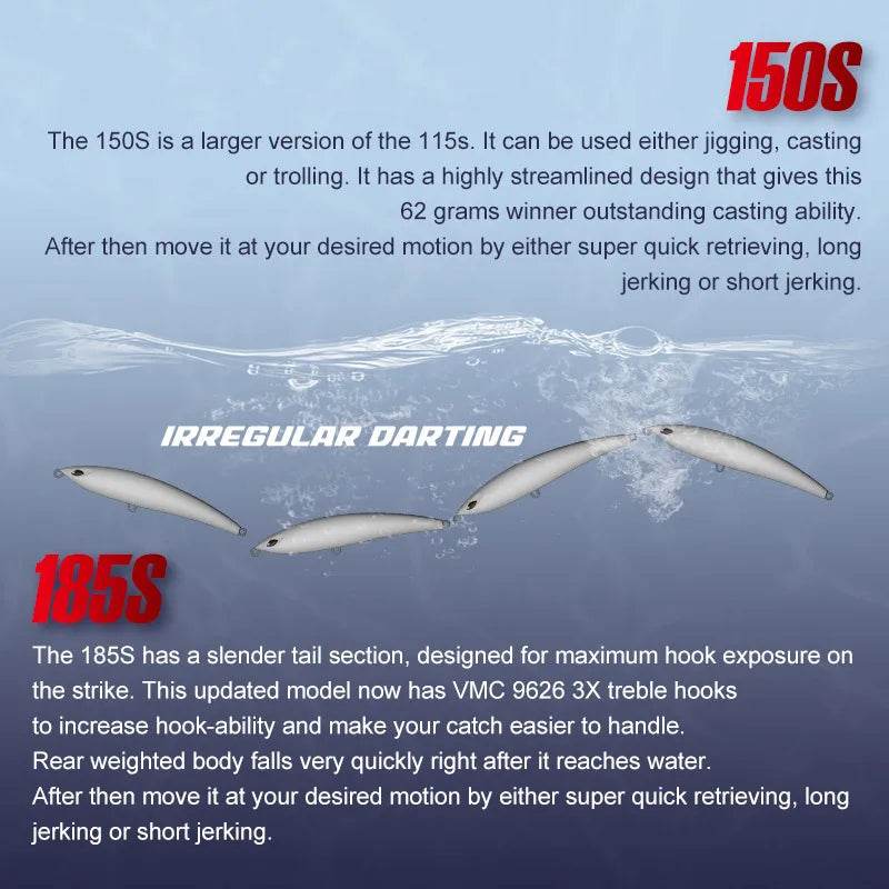 Noeby Stickbait Sinking Lure – Big Game Bait - Fish & Cheaps | Fishing & Outdoor Gear