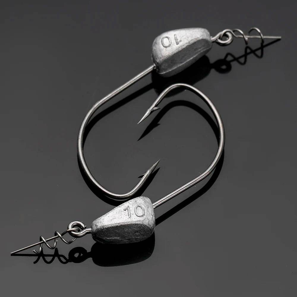 JOHNCOO Barbed Jig Head Hook Set - Fish & Cheaps | Fishing & Outdoor Gear