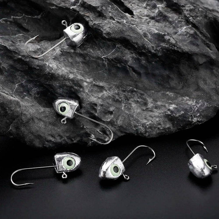 JOHNCOO Jig Head Fishing Hooks – 8 Piece Set - Fish & Cheaps | Fishing & Outdoor Gear