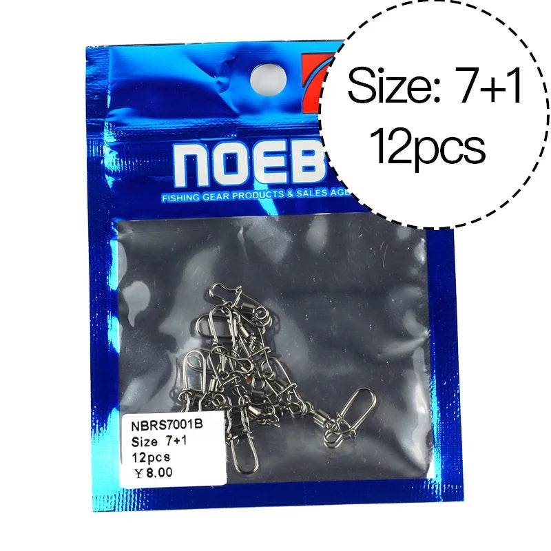 NOEBY High-Carbon Swivel Snap Connectors - Fish & Cheaps | Fishing & Outdoor Gear