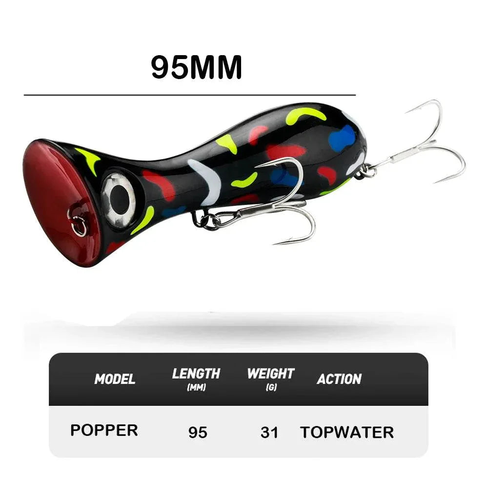 JOHNCOO 9.5cm Topwater Popper Lure - Fish & Cheaps | Fishing & Outdoor Gear
