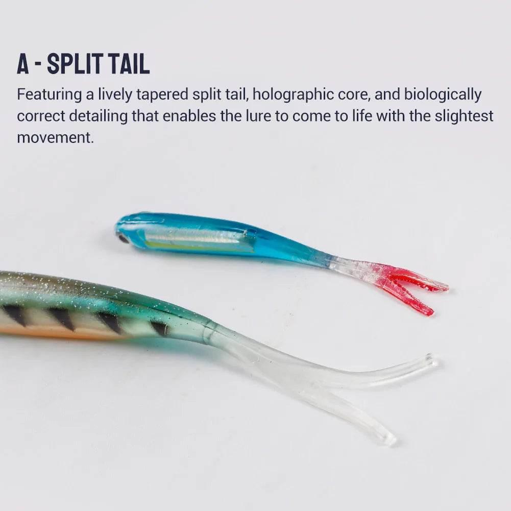 NOEBY Silicone Shad Soft Lure – Realistic T Tail Minnow - Fish & Cheaps | Fishing & Outdoor Gear