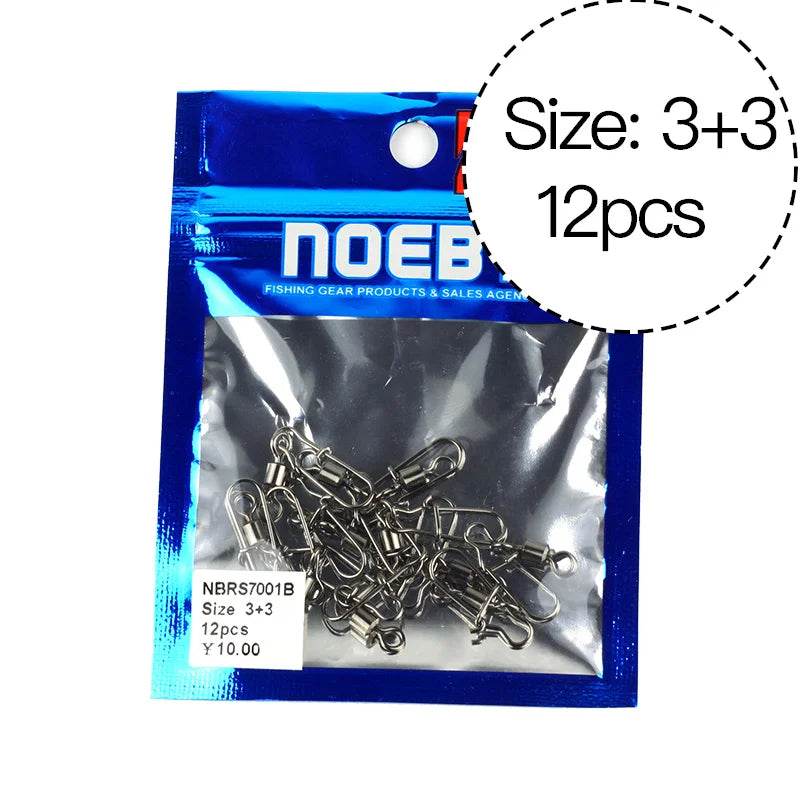 NOEBY High-Carbon Swivel Snap Connectors - Fish & Cheaps | Fishing & Outdoor Gear