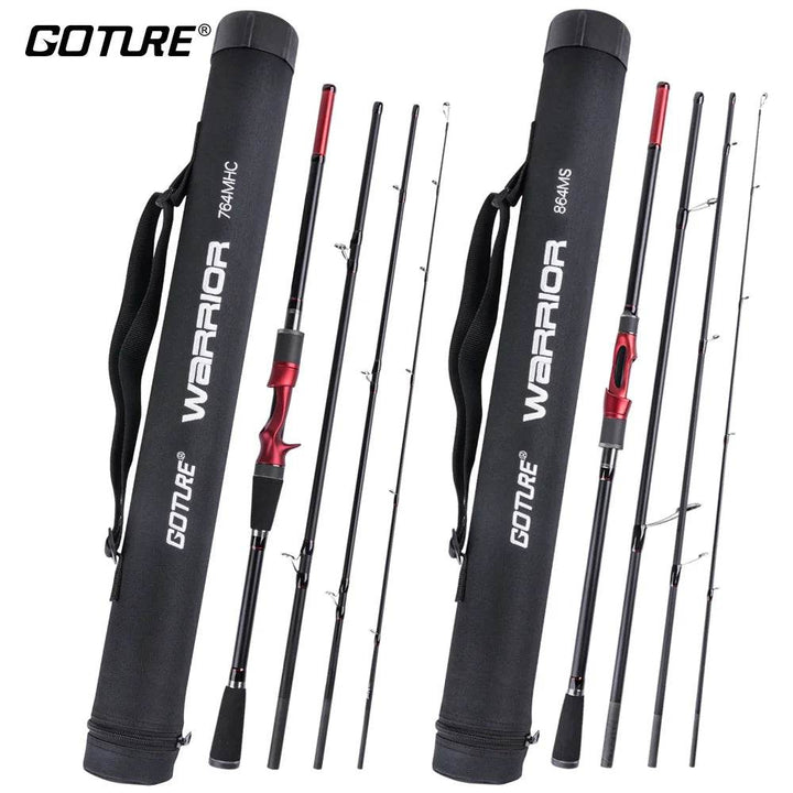 Goture 4 Section Travel Carbon Fishing Rod - Fish & Cheaps | Fishing & Outdoor Gear