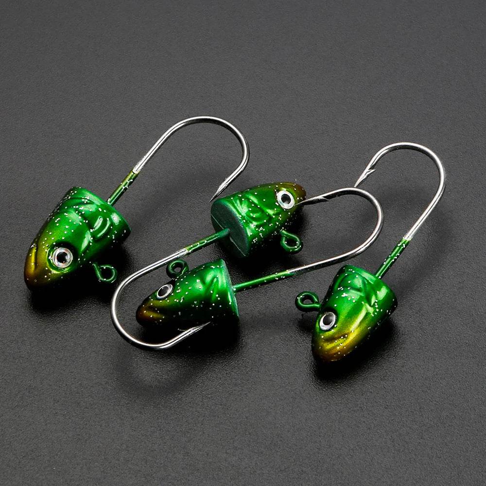 JOHNCOO Jig Head Soft Lure Hook Pack - Fish & Cheaps | Fishing & Outdoor Gear