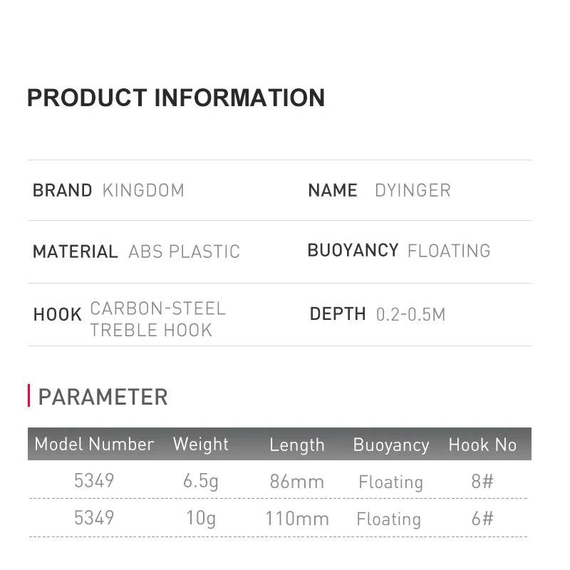 Kingdom Topwater Floating Pencil Lure - Fish & Cheaps | Fishing & Outdoor Gear