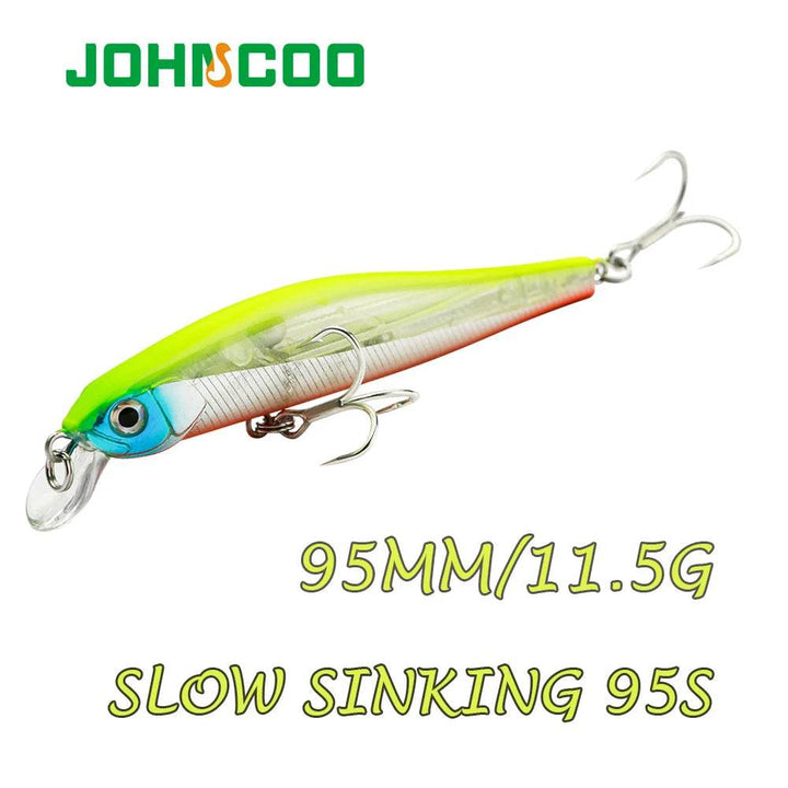 JOHNCOO 95mm Minnow Swimbait – 3D Hard Bait Lure - Fish & Cheaps | Fishing & Outdoor Gear