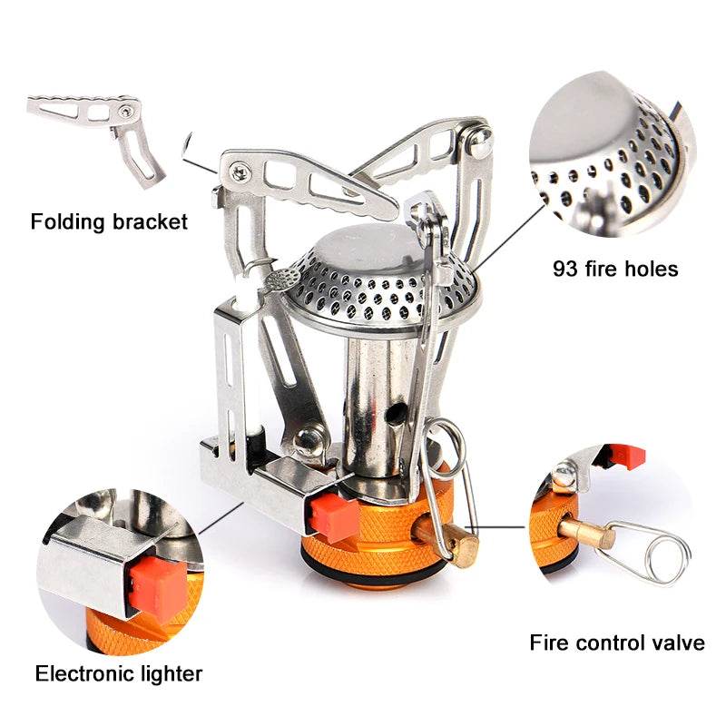 Widesea Foldable Titanium Camping Gas Stove - Fish & Cheaps | Fishing & Outdoor Gear