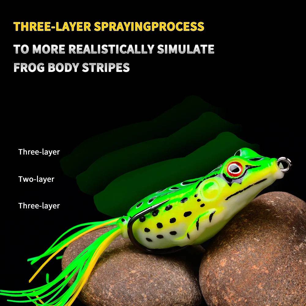 PROBEROS Frog Soft Tube Lure – Lifelike Topwater Action - Fish & Cheaps | Fishing & Outdoor Gear