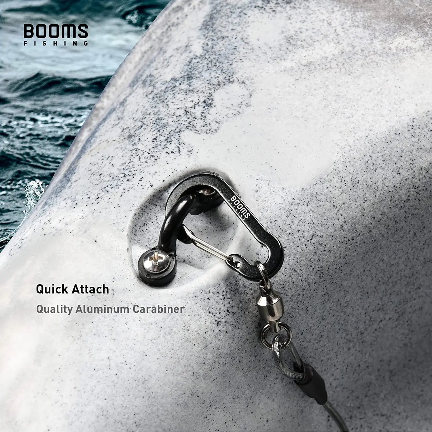 Booms Fishing T02RB1 Rod & Paddle Tether Set