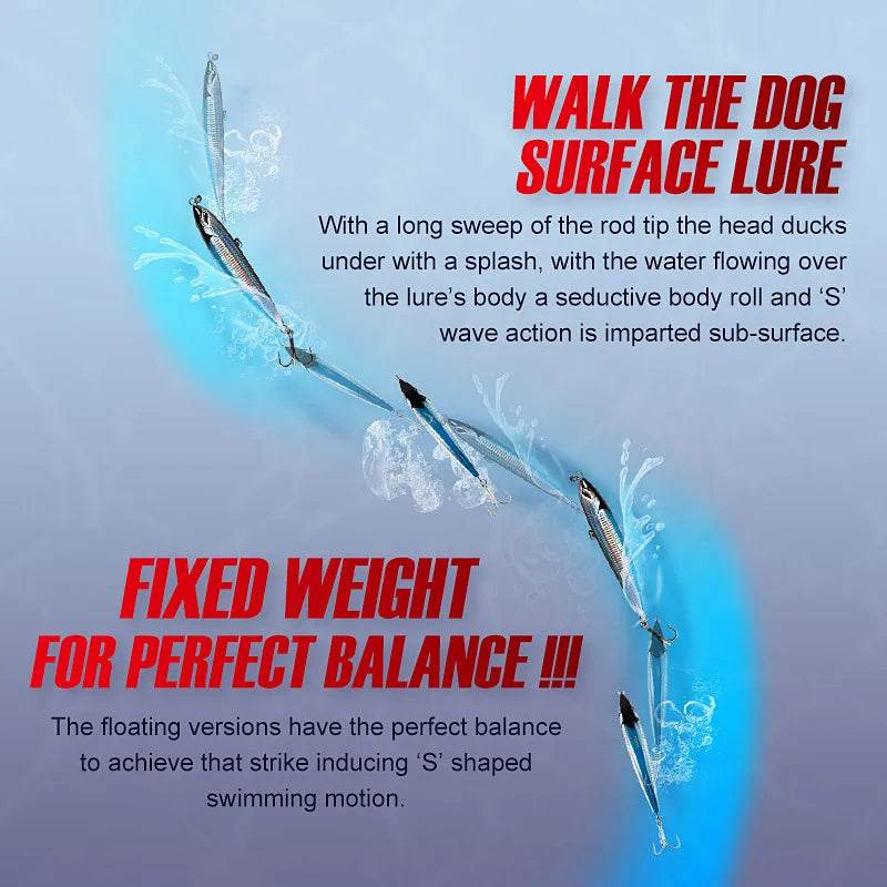 NOEBY Topwater Stickbait Pencil Lure - Fish & Cheaps | Fishing & Outdoor Gear