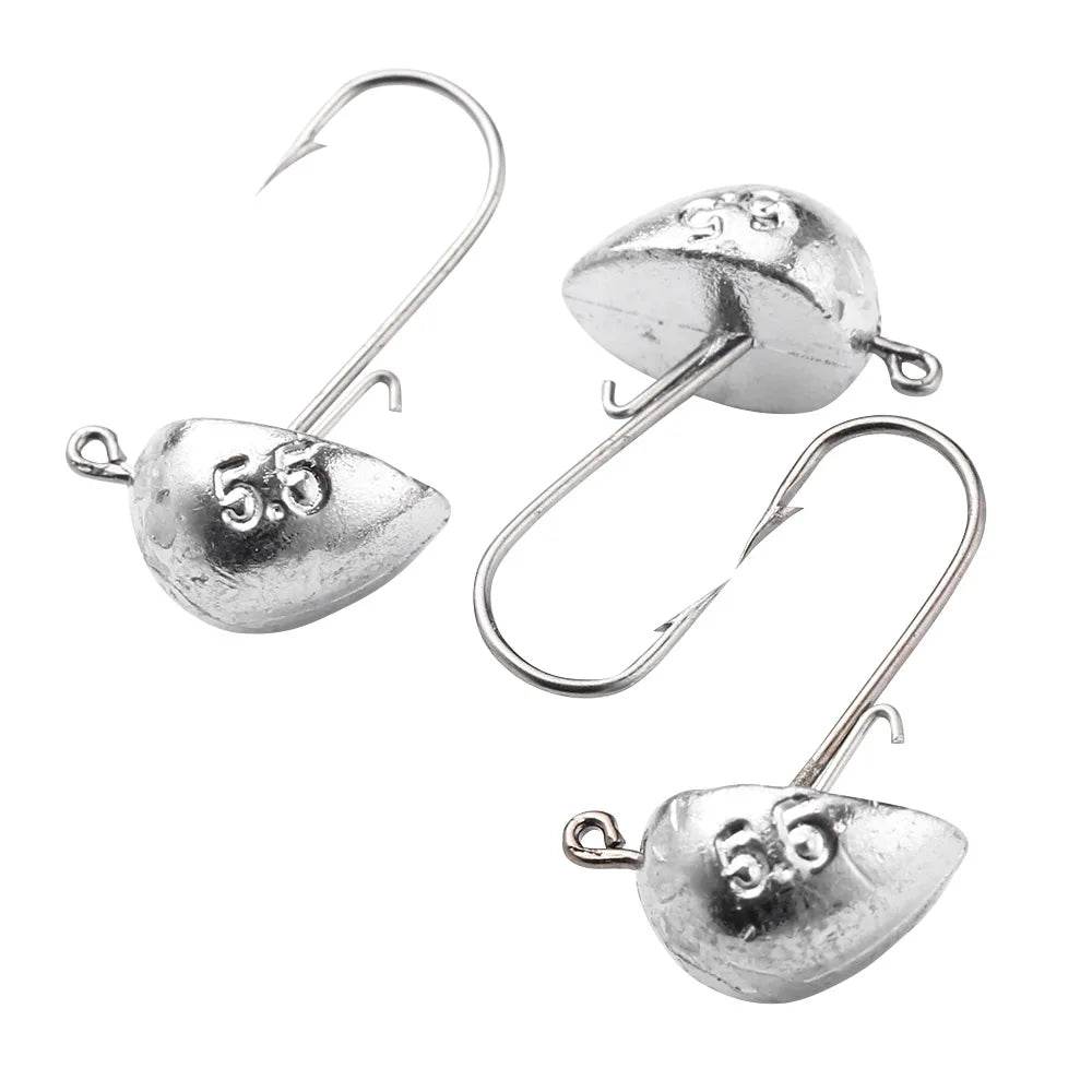 JOHNCOO Jig Head Jig Hooks – 10pcs Set - Fish & Cheaps | Fishing & Outdoor Gear