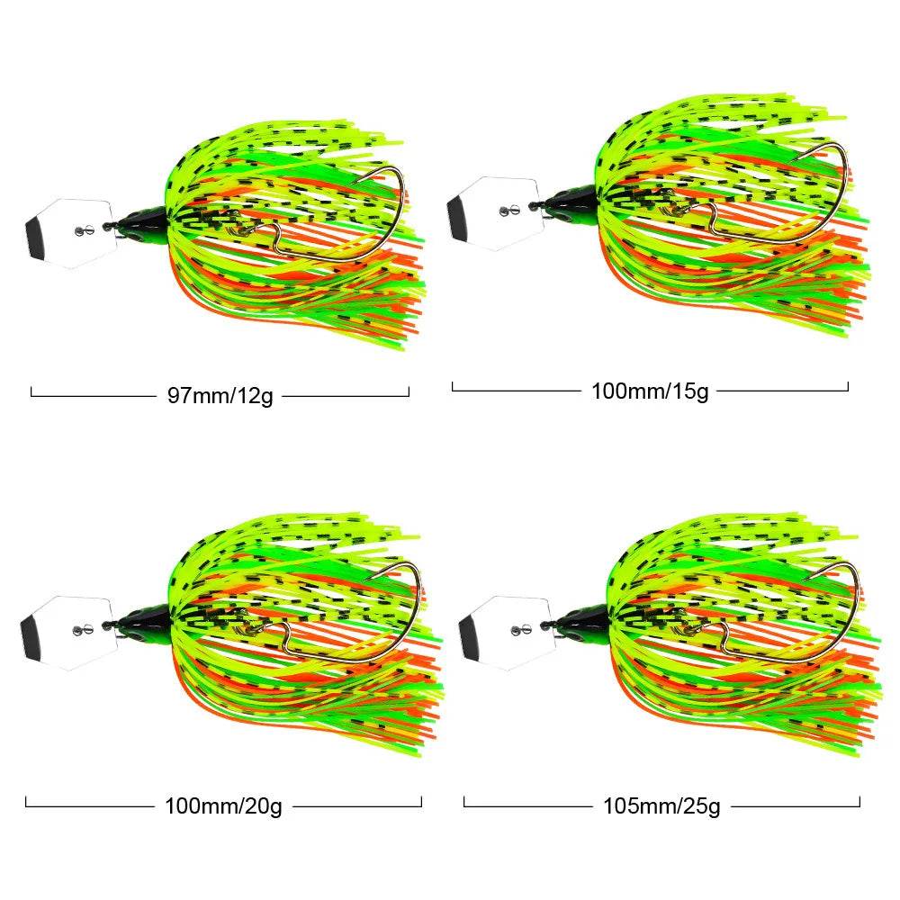 PROBEROS Spinnerbait Metal Lure – Pike, Bass & More - Fish & Cheaps | Fishing & Outdoor Gear