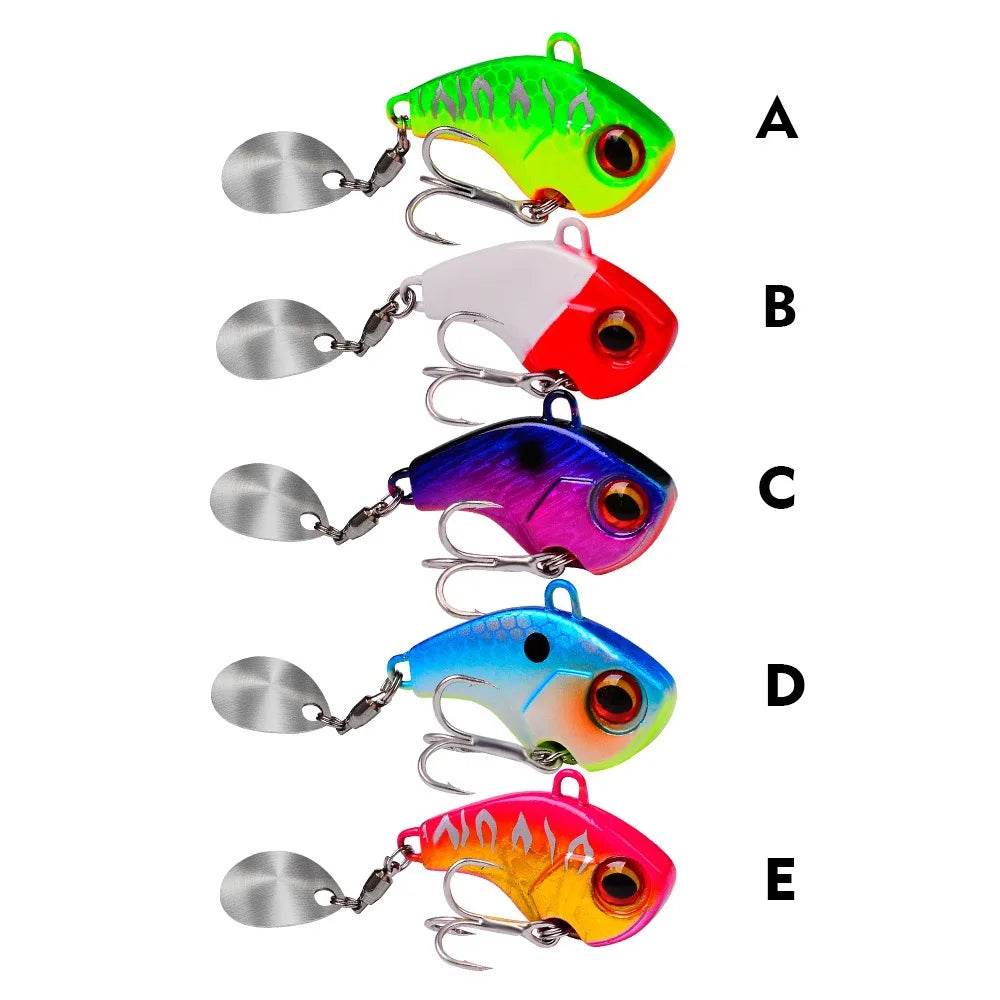 PROBEROS Metal VIB Blade Lure – 3D Eyes Spinner - Fish & Cheaps | Fishing & Outdoor Gear