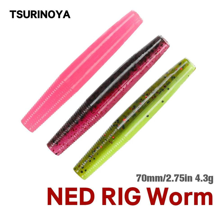 TSURINOYA Stick Worm Ned Rig Lure 4.3g - Fish & Cheaps | Fishing & Outdoor Gear
