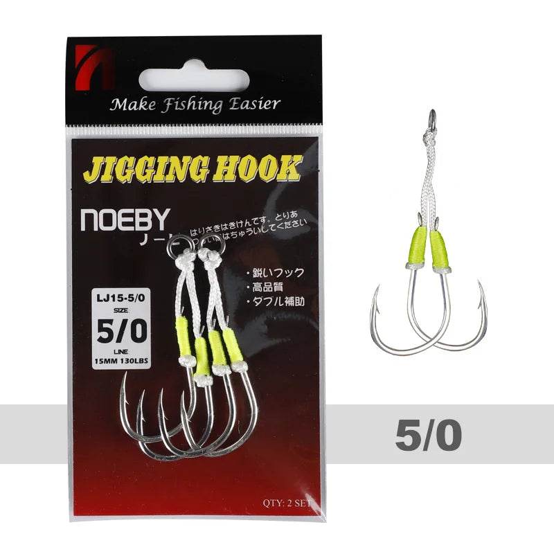 Noeby Twin Assist Hook – Precision for Slow Jigging - Fish & Cheaps | Fishing & Outdoor Gear