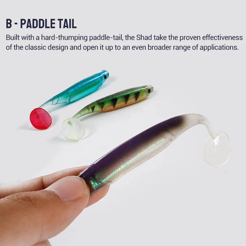 NOEBY Silicone Shad Soft Lure – Realistic T Tail Minnow - Fish & Cheaps | Fishing & Outdoor Gear