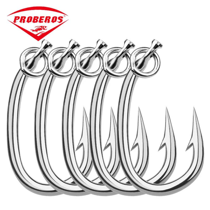 PROBEROS 5PCS Tuna Hook – Heavy-Duty Sea Fishing Precision - Fish & Cheaps | Fishing & Outdoor Gear
