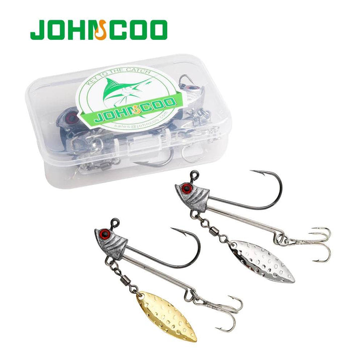 JOHNCOO Willow Blade Jig Head Hooks – 3 Pack - Fish & Cheaps | Fishing & Outdoor Gear