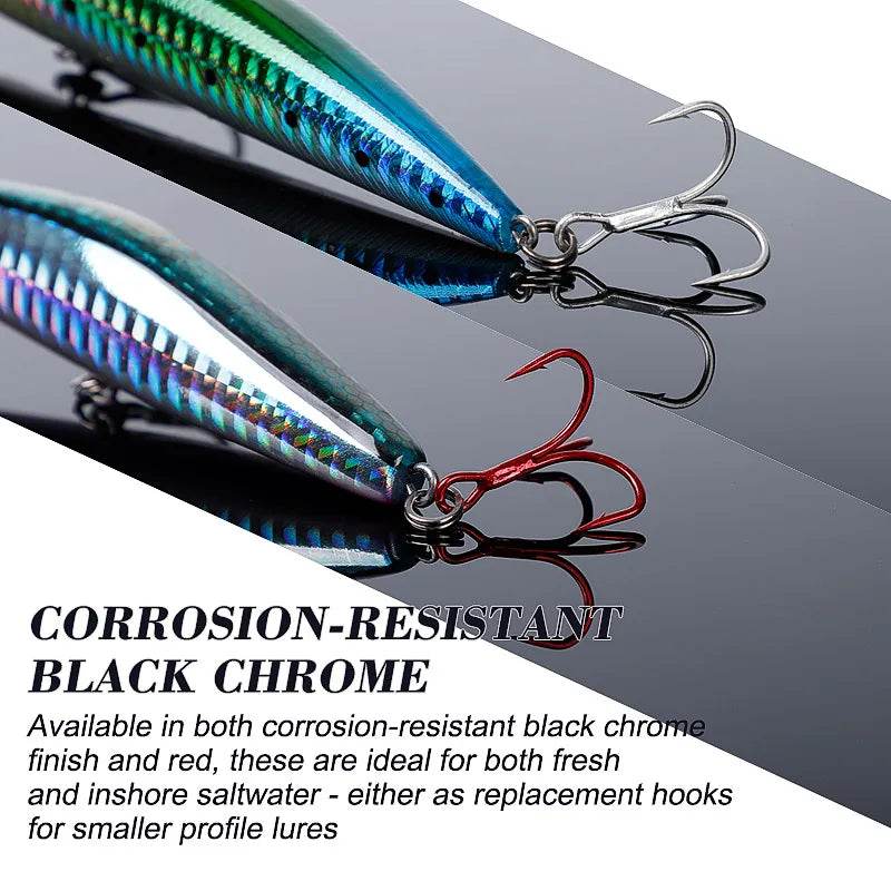 Noeby High Carbon Steel Treble Hooks - Fish & Cheaps | Fishing & Outdoor Gear