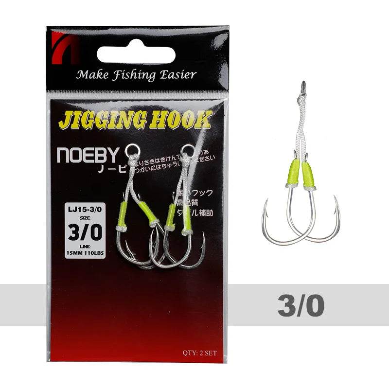 Noeby Twin Assist Hook – Precision for Slow Jigging - Fish & Cheaps | Fishing & Outdoor Gear