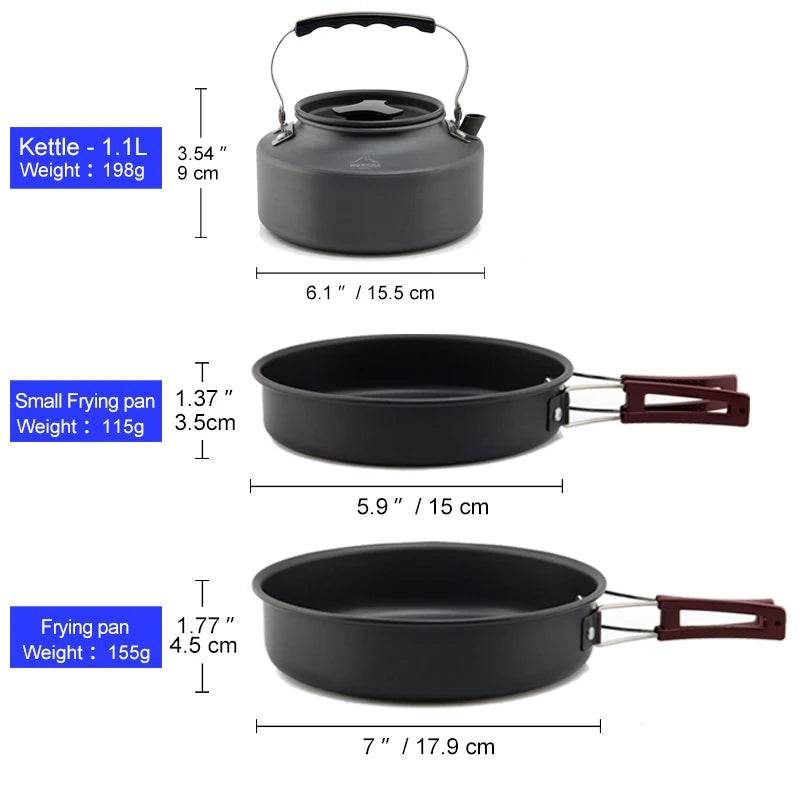 Widesea Camping Cookware Set - Fish & Cheaps | Fishing & Outdoor Gear