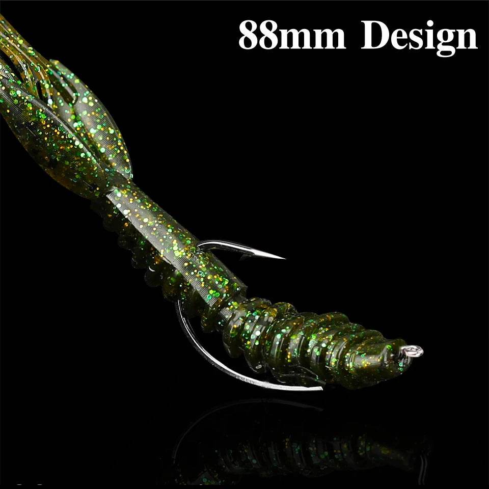 TSURINOYA 88mm Shrimp Soft Lure – Natural Action Bait - Fish & Cheaps | Fishing & Outdoor Gear