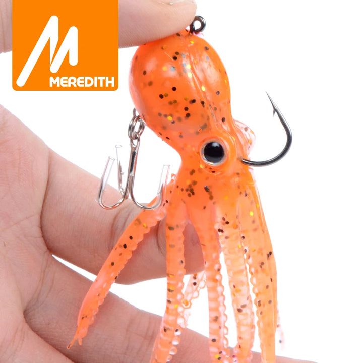 MEREDITH Built-in Counterweight Fishing Lure 23g 9cm – Soft Octopus Artificial Silicone Bait | Lure