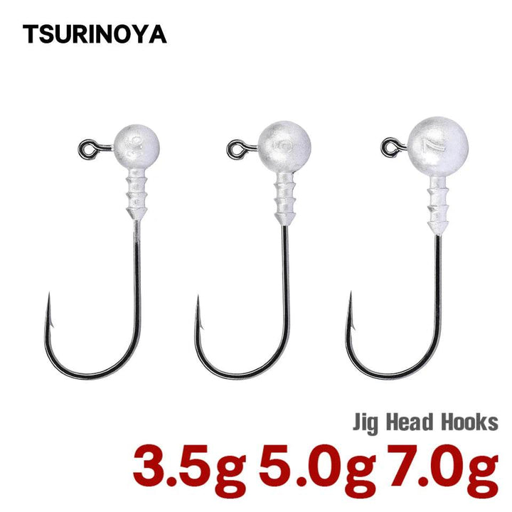TSURINOYA Lead Jig Head – Precision Soft Lure Jigging Hook - Fish & Cheaps | Fishing & Outdoor Gear