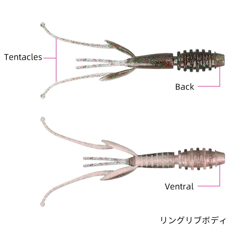TSURINOYA 88mm Shrimp Soft Lure – Natural Action Bait - Fish & Cheaps | Fishing & Outdoor Gear
