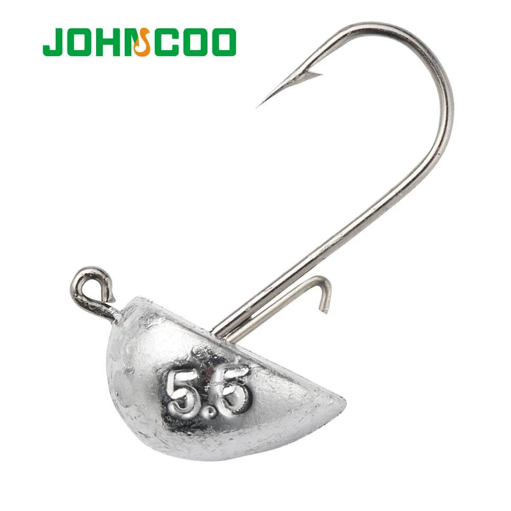 JOHNCOO Jig Head Jig Hooks – 10pcs Set - Fish & Cheaps | Fishing & Outdoor Gear