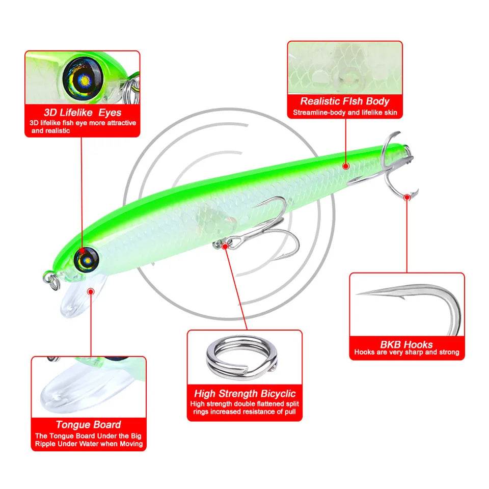 PROBEROS Japanese Minnow Hard Bait 17.5cm - Fish & Cheaps | Fishing & Outdoor Gear