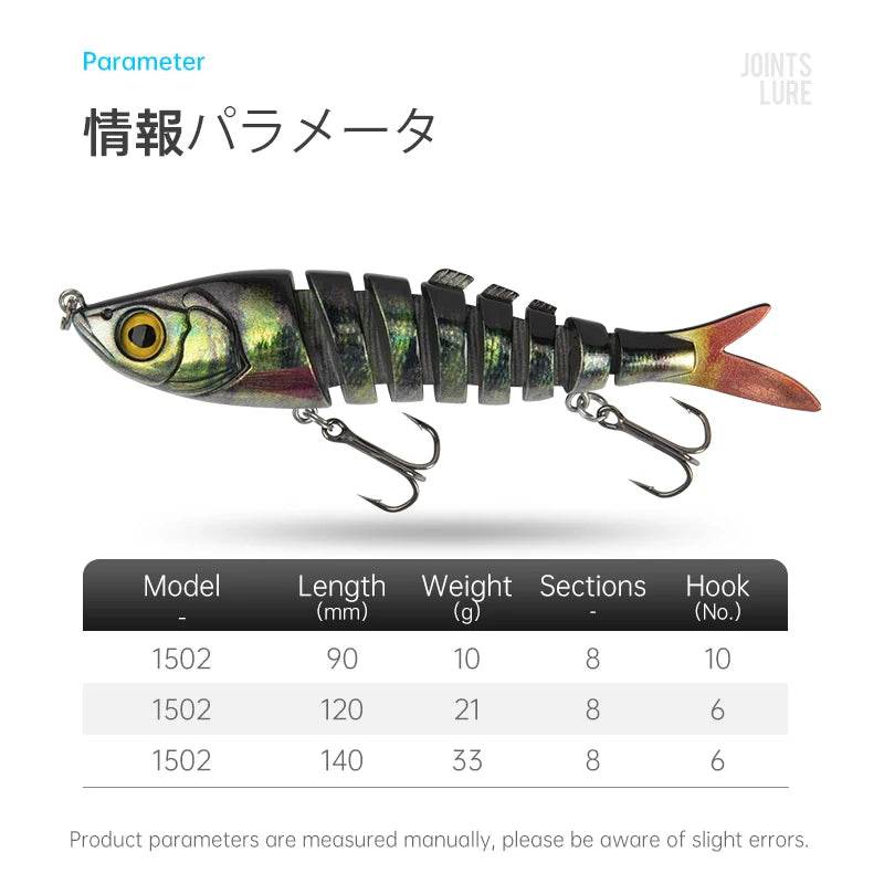 Kingdom Barbecue-L Multi Jointed Fishing Lure - Fish & Cheaps | Fishing & Outdoor Gear