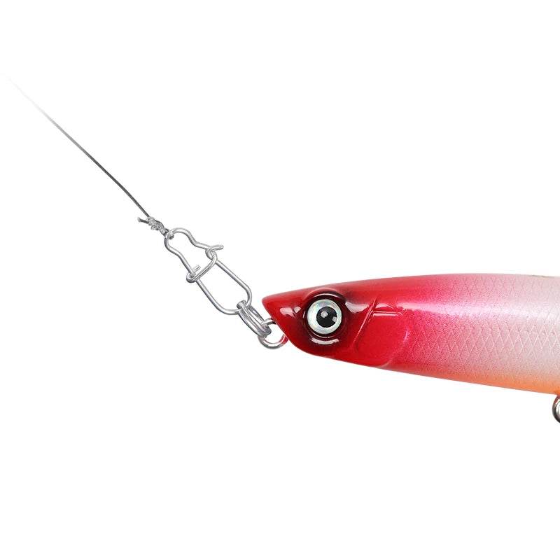 TSURINOYA 100pcs Stainless Steel Snap Barrel Swivel Set - Fish & Cheaps | Fishing & Outdoor Gear